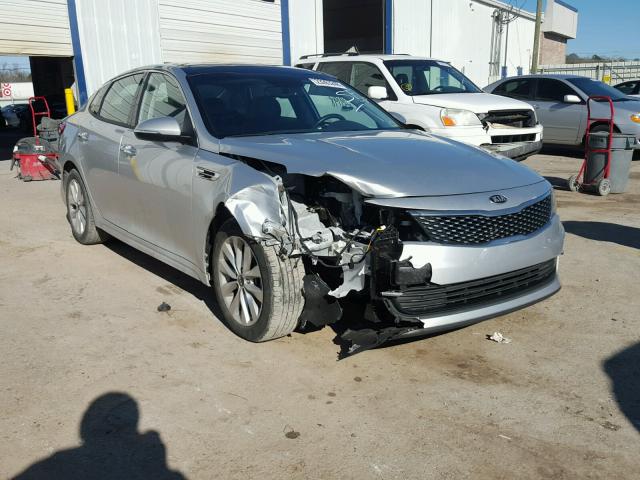 5XXGU4L36GG110334 - 2016 KIA OPTIMA EX SILVER photo 1