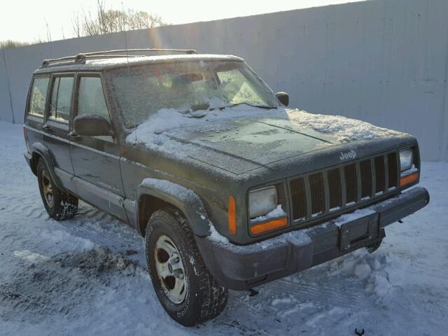 1J4FF48S11L620646 - 2001 JEEP CHEROKEE S GREEN photo 1