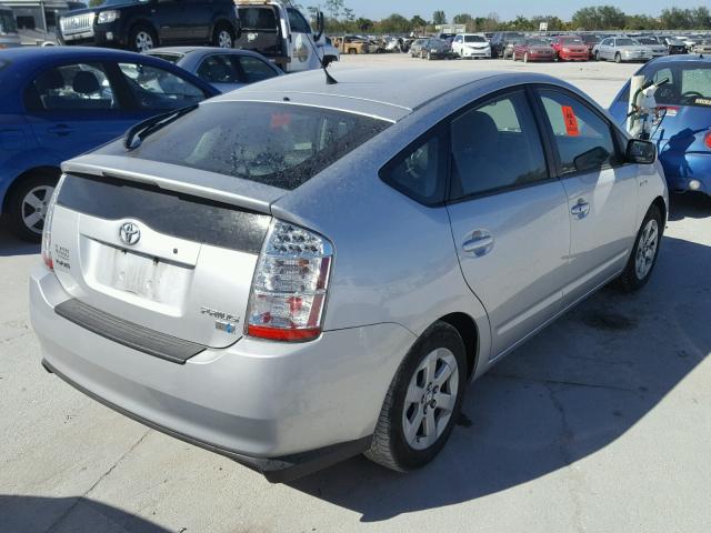 JTDKB20U977677986 - 2007 TOYOTA PRIUS SILVER photo 4