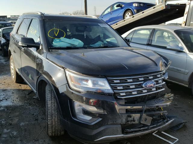 1FM5K7DH3HGC08946 - 2017 FORD EXPLORER X BLACK photo 1