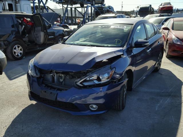 3N1CB7AP7HY304832 - 2017 NISSAN SENTRA SR BLUE photo 2