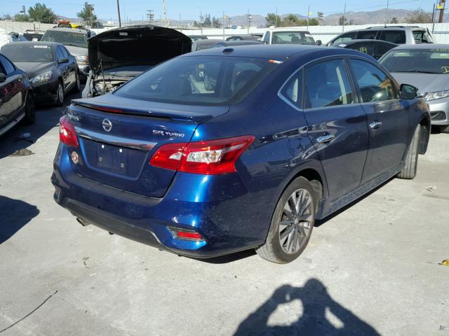 3N1CB7AP7HY304832 - 2017 NISSAN SENTRA SR BLUE photo 4