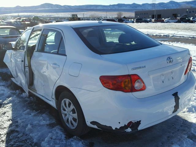 2T1BU4EE5AC492749 - 2010 TOYOTA COROLLA BA WHITE photo 3