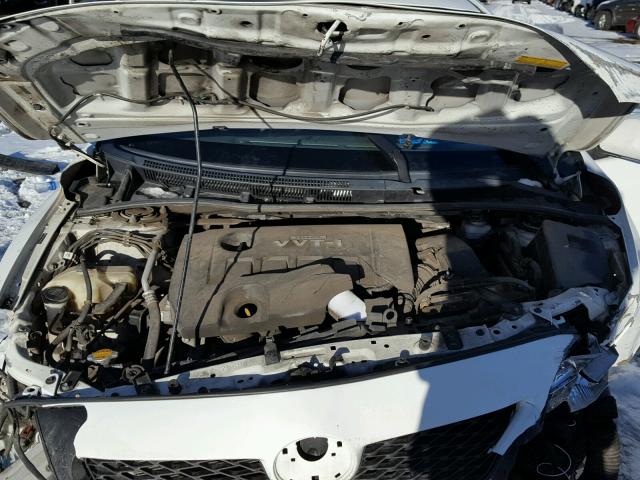 2T1BU4EE5AC492749 - 2010 TOYOTA COROLLA BA WHITE photo 7