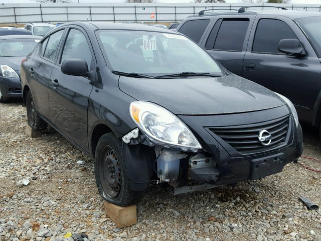 3N1CN7AP6CL821830 - 2012 NISSAN VERSA S BLACK photo 1