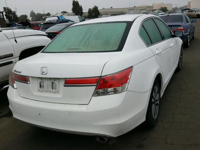 1HGCP2F37BA123749 - 2011 HONDA ACCORD LX WHITE photo 4