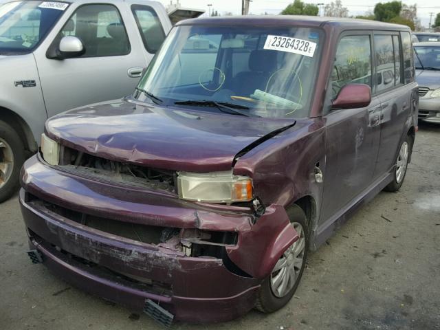 JTLKT324240139915 - 2004 TOYOTA SCION XB PURPLE photo 2