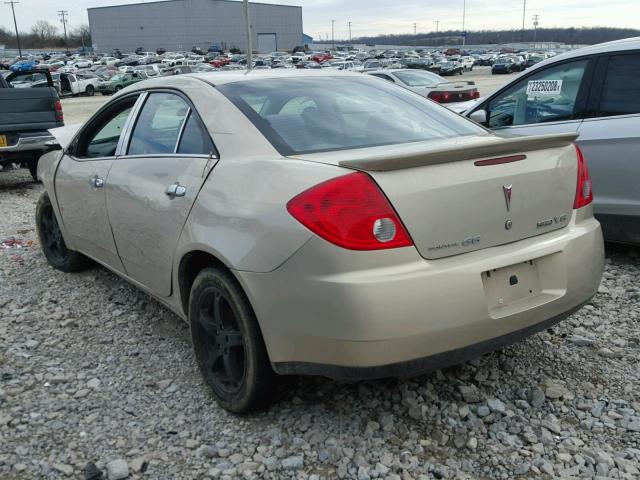 1G2ZJ57K394247967 - 2009 PONTIAC G6 BEIGE photo 3