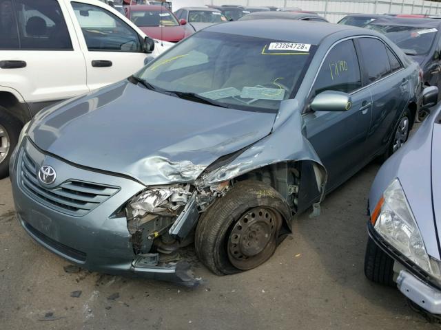 4T1BE46K57U525399 - 2007 TOYOTA CAMRY NEW GREEN photo 2