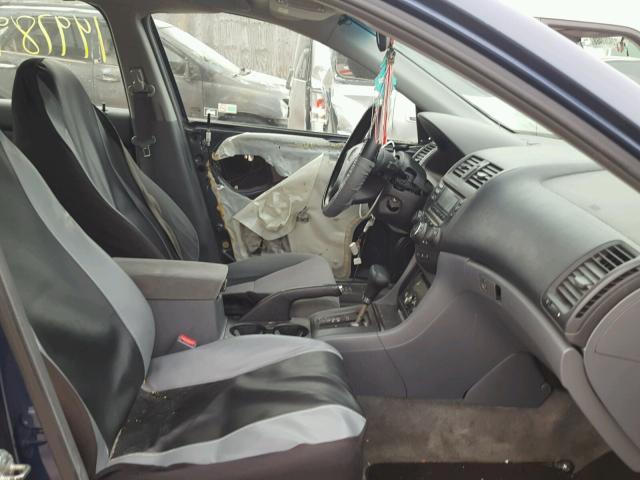 1HGCM56314A171146 - 2004 HONDA ACCORD LX BLUE photo 5