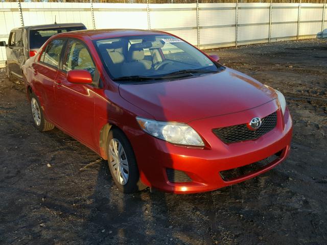 1NXBU40E99Z004226 - 2009 TOYOTA COROLLA BA RED photo 1