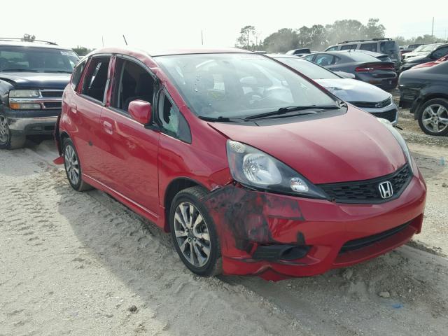 JHMGE8H56DC036499 - 2013 HONDA FIT SPORT RED photo 1