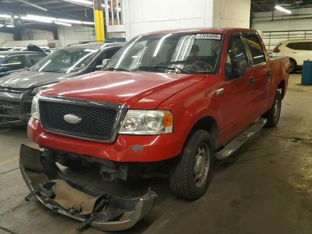 1FTPW12548KC85555 - 2008 FORD F150 SUPER RED photo 2