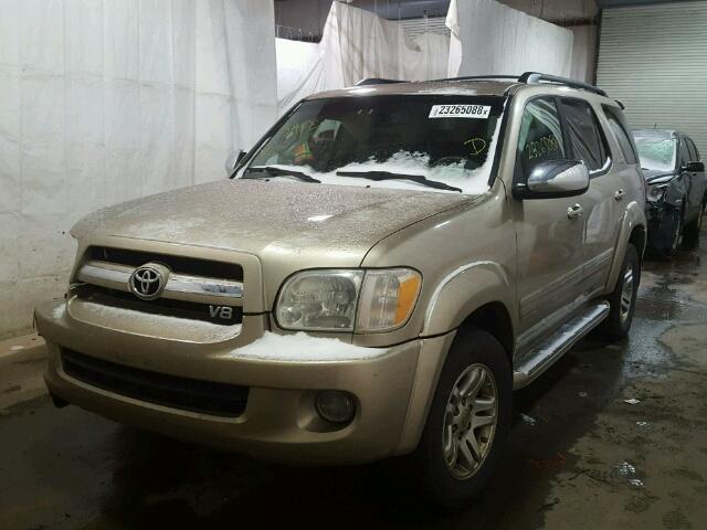 5TDBT48A47S280078 - 2007 TOYOTA SEQUOIA LI GOLD photo 2