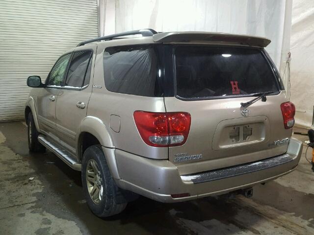 5TDBT48A47S280078 - 2007 TOYOTA SEQUOIA LI GOLD photo 3