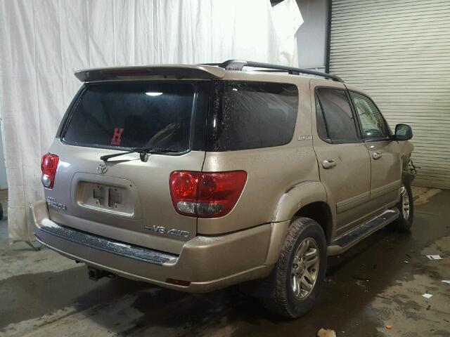 5TDBT48A47S280078 - 2007 TOYOTA SEQUOIA LI GOLD photo 4