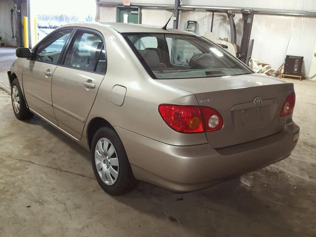 2T1BR38E34C178738 - 2004 TOYOTA COROLLA CE GOLD photo 3