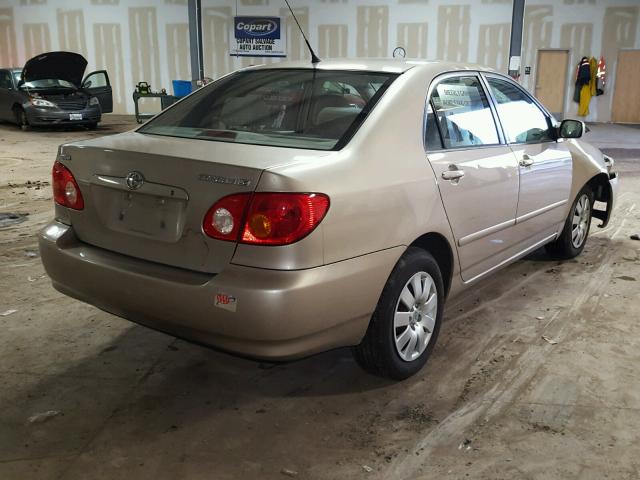 2T1BR38E34C178738 - 2004 TOYOTA COROLLA CE GOLD photo 4