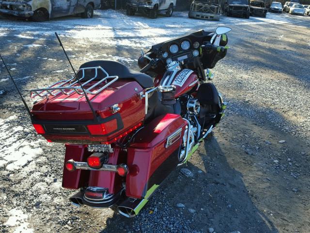 1HD1KEM16DB615997 - 2013 HARLEY-DAVIDSON FLHTK ELEC 红色 照片 4