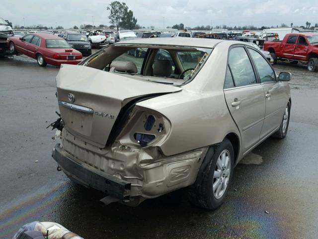 JTDBE30KX20066961 - 2002 TOYOTA CAMRY LE TAN photo 4