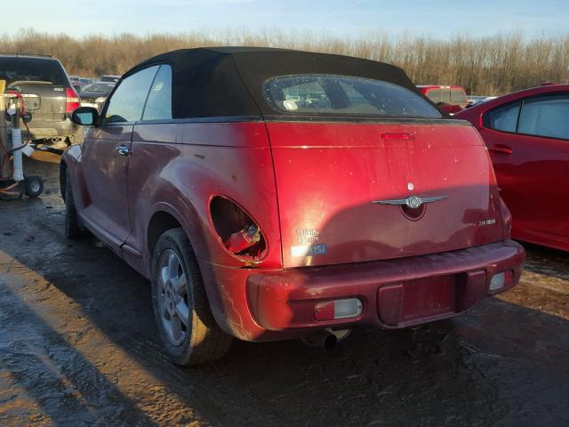 3C3EY55E65T334578 - 2005 CHRYSLER PT CRUISER RED photo 9