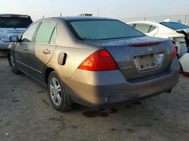 1HGCM56706A054583 - 2006 HONDA ACCORD EX GRAY photo 3