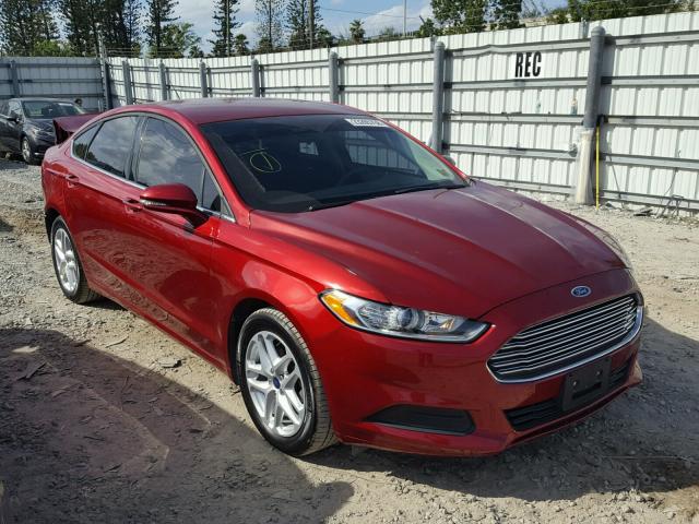 3FA6P0H74GR271554 - 2016 FORD FUSION SE RED photo 1