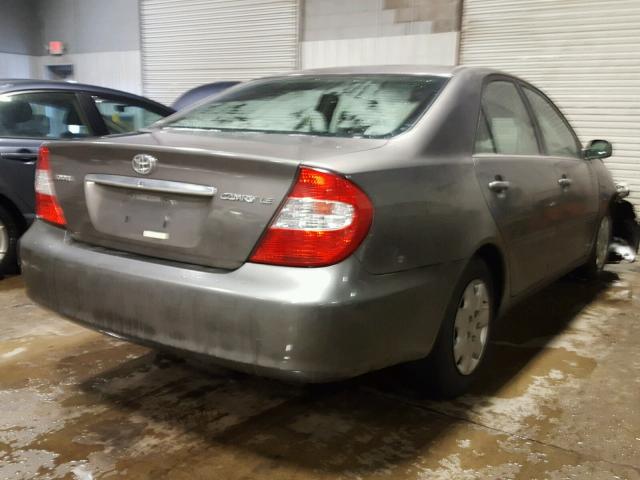 4T1BE32K23U673293 - 2003 TOYOTA CAMRY LE GRAY photo 4