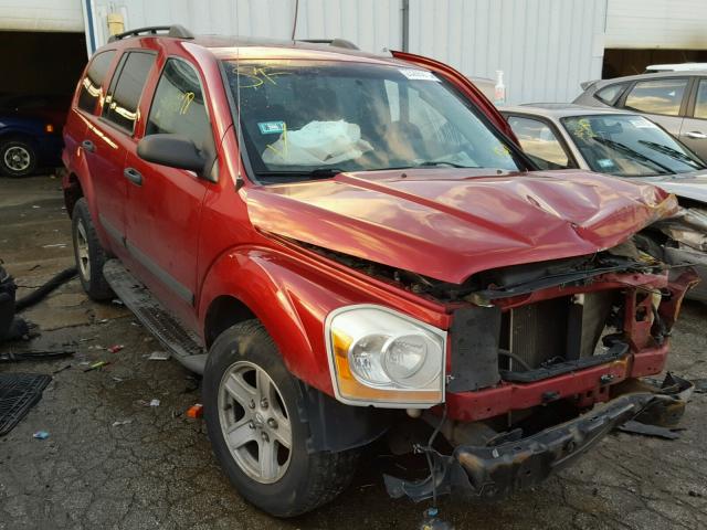 1D4HB48N06F171618 - 2006 DODGE DURANGO SL BURGUNDY photo 1