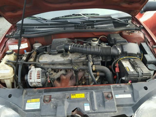 1G1JC5242X7235227 - 1999 CHEVROLET CAVALIER RED photo 7