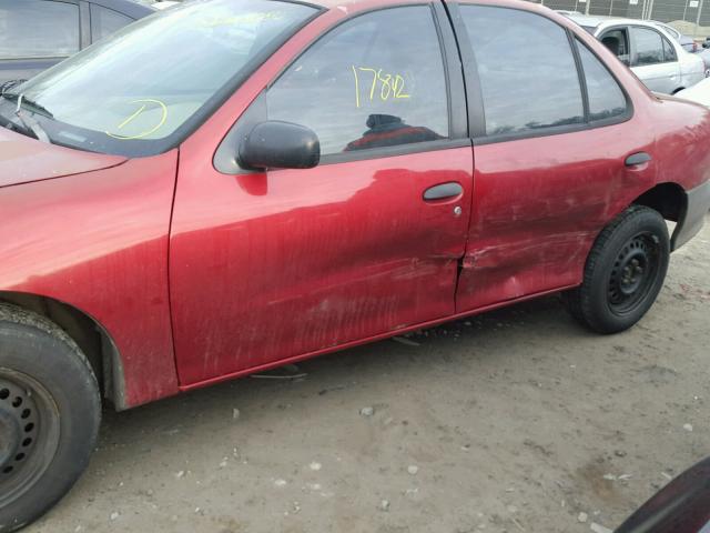 1G1JC5242X7235227 - 1999 CHEVROLET CAVALIER RED photo 9