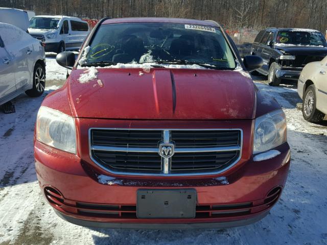 1B3HB48B87D329236 - 2007 DODGE CALIBER SX RED photo 9