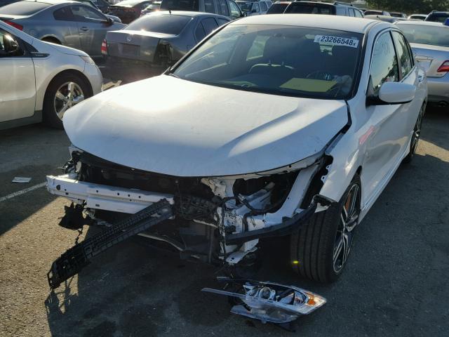 1HGCR2F16HA164780 - 2017 HONDA ACCORD SPO WHITE photo 2