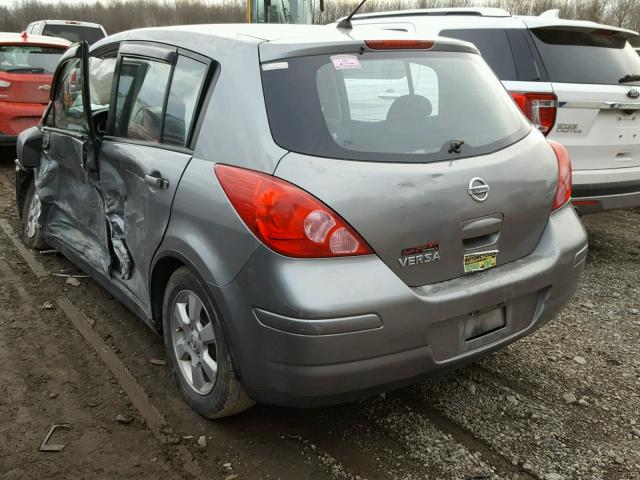 3N1BC13E27L358844 - 2007 NISSAN VERSA S SILVER photo 3