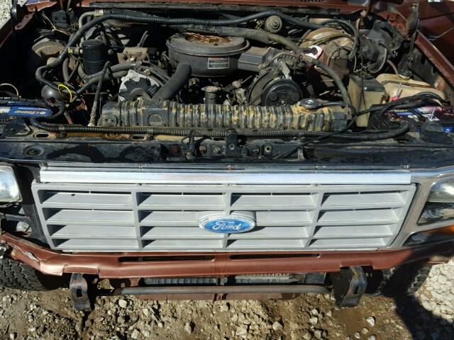 1FTHX2516EKB02877 - 1984 FORD F250 BROWN photo 7