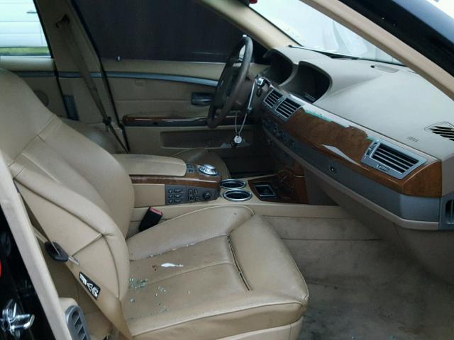 WBAGN63462DR07748 - 2002 BMW 745 LI BLACK photo 5