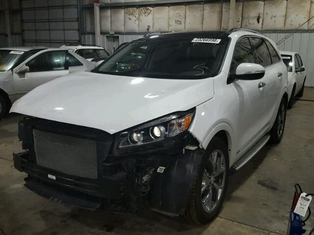 5XYPKDA58GG166846 - 2016 KIA SORENTO SX WHITE photo 2