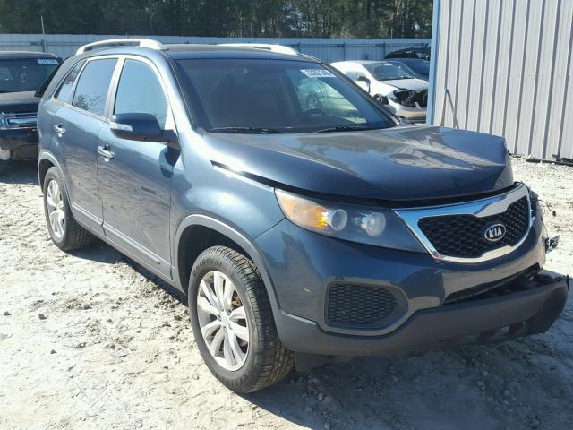 5XYKT4A29BG105074 - 2011 KIA SORENTO BA BLUE photo 1