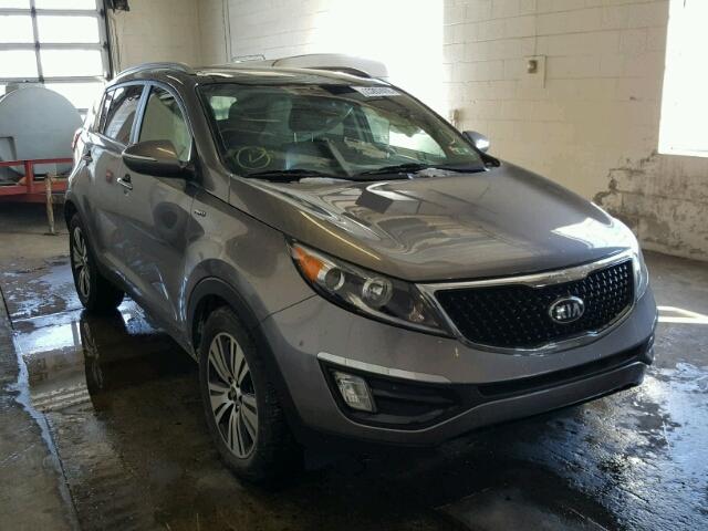 KNDPCCAC4F7705416 - 2015 KIA SPORTAGE E GRAY photo 1