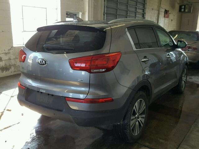 KNDPCCAC4F7705416 - 2015 KIA SPORTAGE E GRAY photo 4