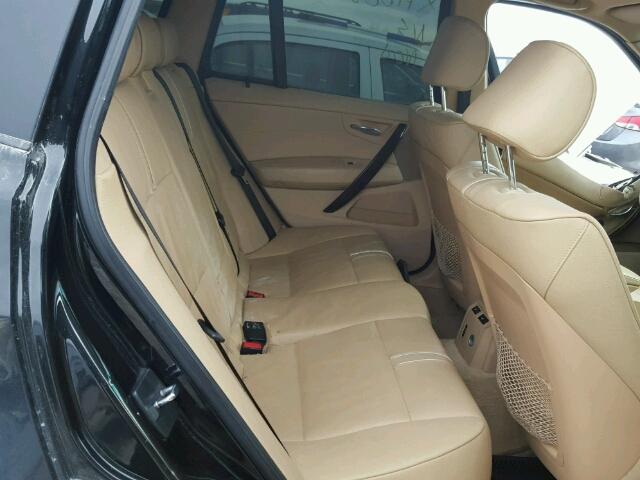 WBXPC93417WF03784 - 2007 BMW X3 3.0SI BLACK photo 6