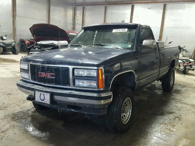 1GTEK14K2PZ541297 - 1993 GMC SIERRA K15 BLUE photo 2