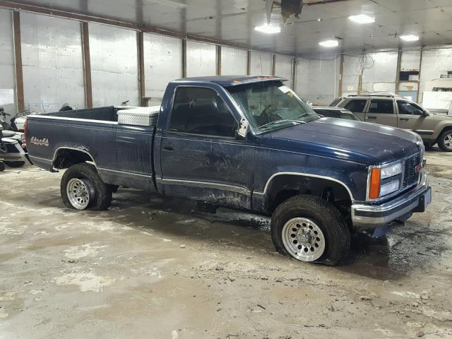 1GTEK14K2PZ541297 - 1993 GMC SIERRA K15 BLUE photo 9