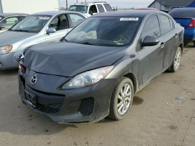 JM1BL1VP5D1825303 - 2013 MAZDA 3 I GRAY photo 2