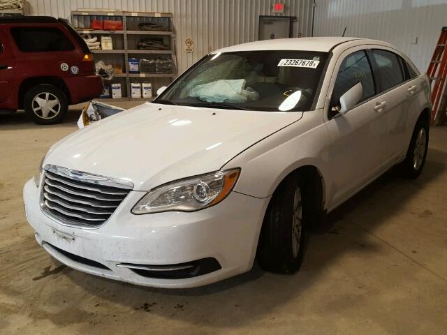 1C3CCBBB2DN763889 - 2013 CHRYSLER 200 TOURIN WHITE photo 2