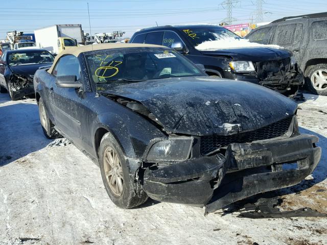 1ZVFT84N575353611 - 2007 FORD MUSTANG BLACK photo 1