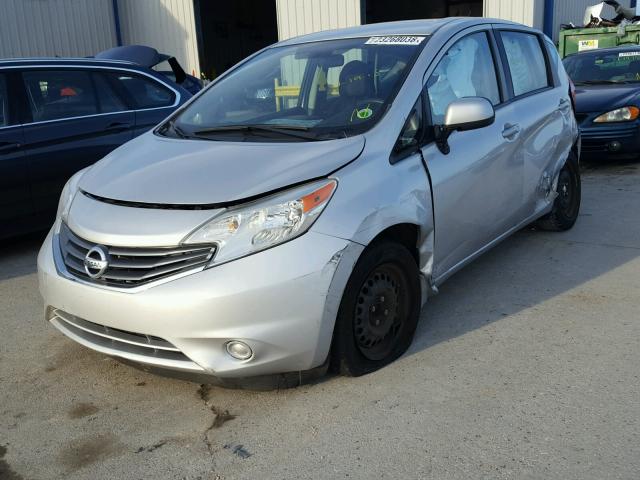 3N1CE2CP9EL409226 - 2014 NISSAN VERSA NOTE SILVER photo 2