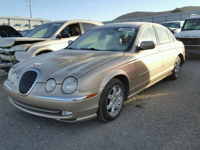 SAJDA01D5YGL62703 - 2000 JAGUAR S-TYPE GOLD photo 2