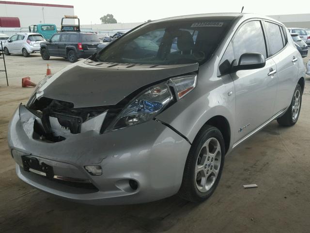 JN1AZ0CPXCT024363 - 2012 NISSAN LEAF SV SILVER photo 2