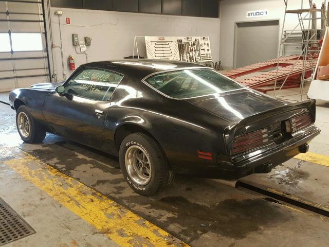 2U87N4N134391 - 1974 PONTIAC FIREBIRD BLACK photo 3